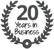 20 years on business seal