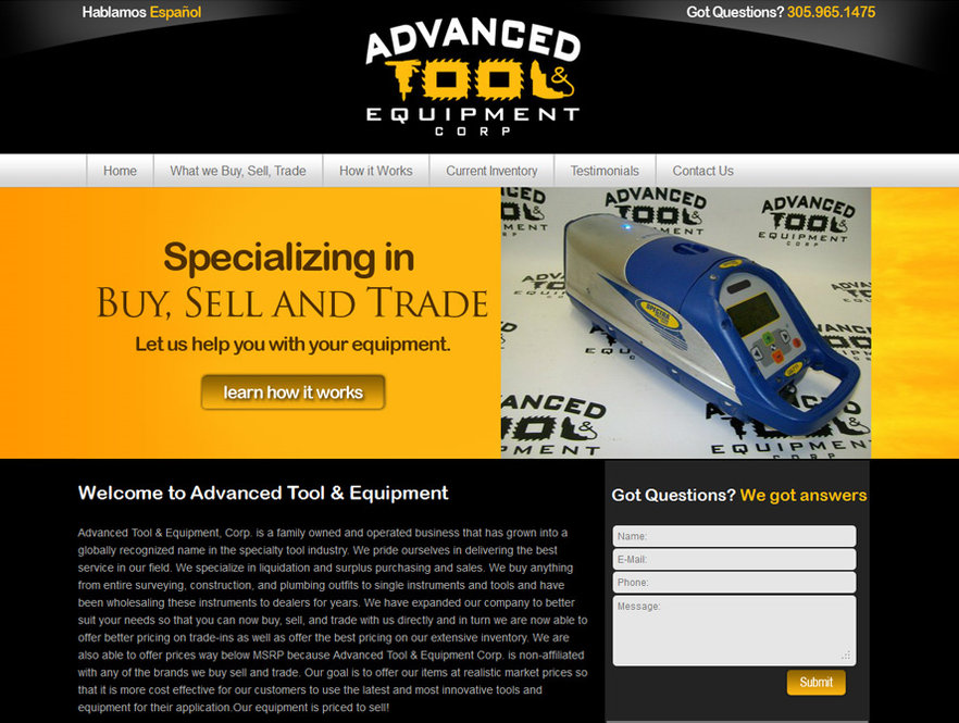 Advanced Tool and Equipment